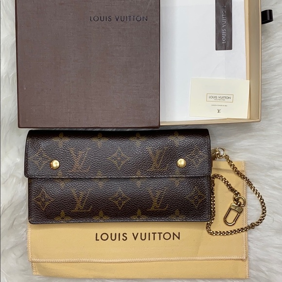 AUTHENTIC Louis Vuitton LV Monogram Accordion Wallet Wristlet Clutch Bag - Picture 2 of 10